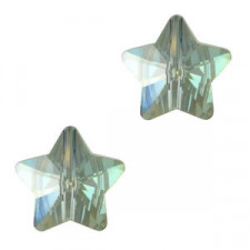Fashion faceted 14mm Star bead Crystal Irish green